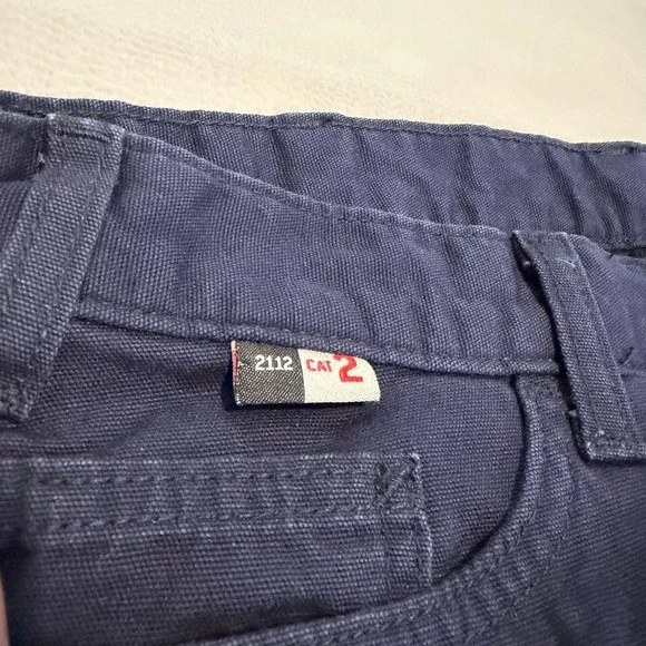Carhartt FR Flame Fire Resistant Navy Canvas Work Pant 102689-410 Women-6359 - Picture 4 of 12